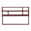 2X Red Wood Grain Console Radio CD Panel Trim for BMW 3 Series E36 (1991–1999)
