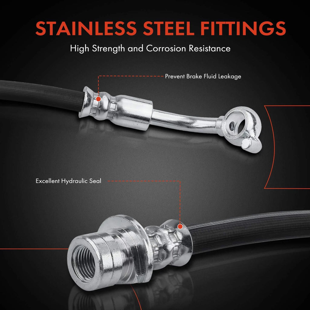 2X Rear Brake Hydraulic Hose for Honda CR-V (2017)