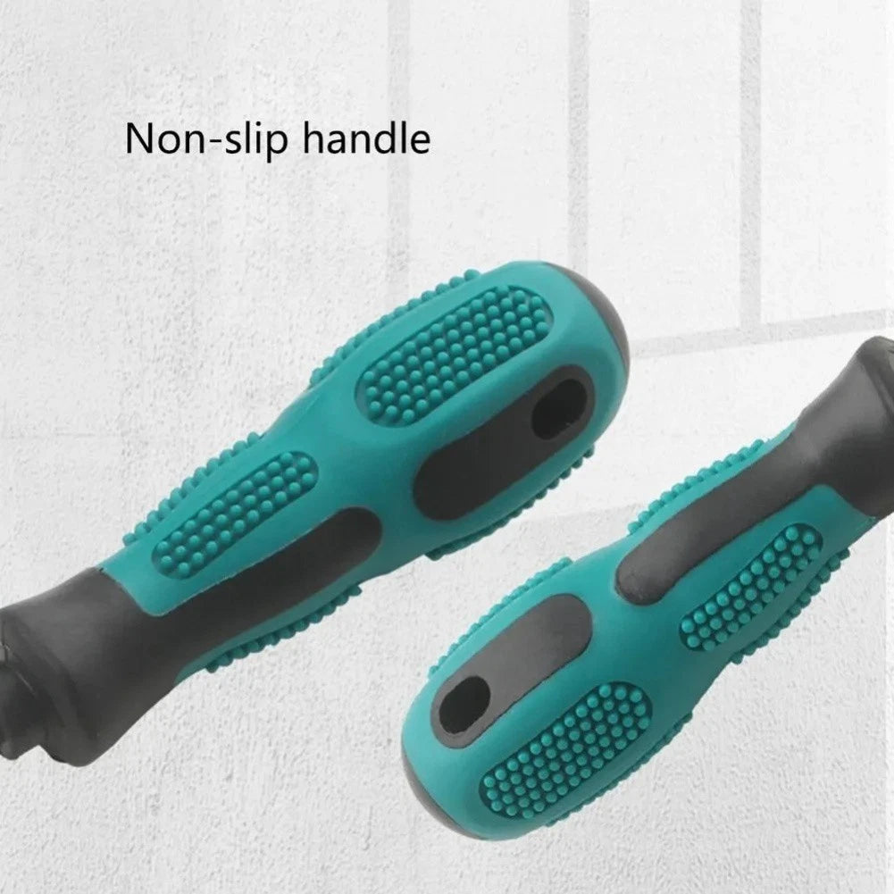 Screwdriver Handle 1/4 Inch Hex Non-slip Rubber Grip Alloy Steel