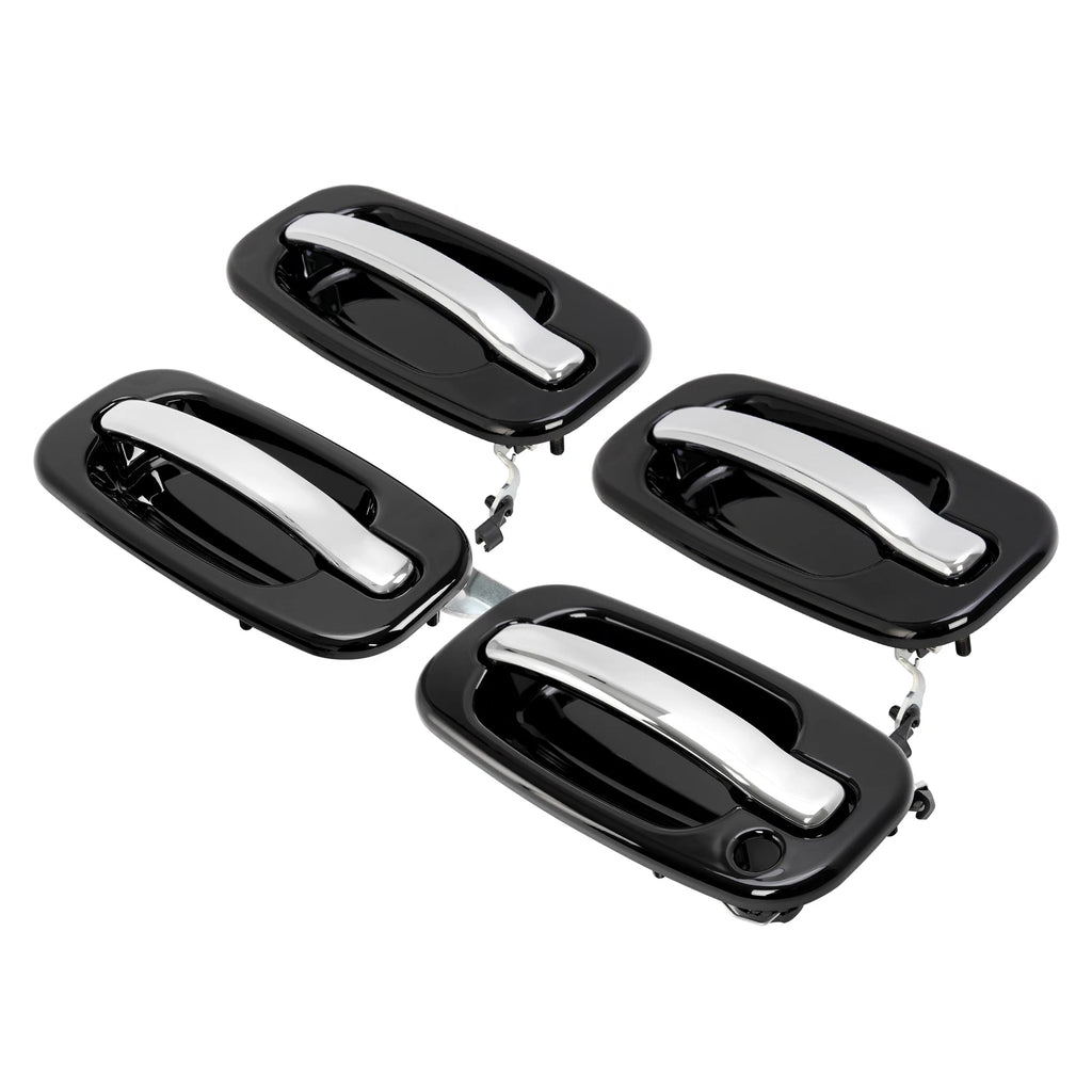 Set of 4 Outer Exterior Door Handles for Chevy Silverado GMC Cadillac (1999–2006)