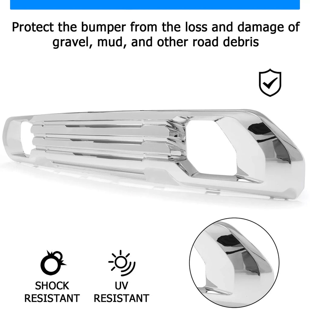 Chrome Front Lower Bumper Filler Grille Plate for GMC Sierra 1500 (2019–2022)