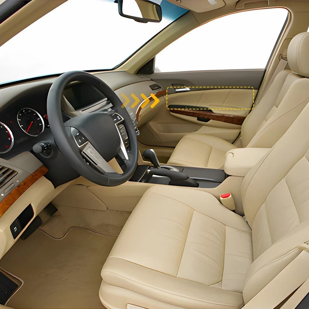 Leather Front Door Panel Covers for Honda Accord (2008â2012) Beige