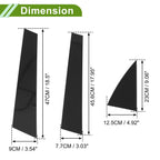 6 Pcs Pillar Window Trim for Chevy Equinox (2005–2009) Black