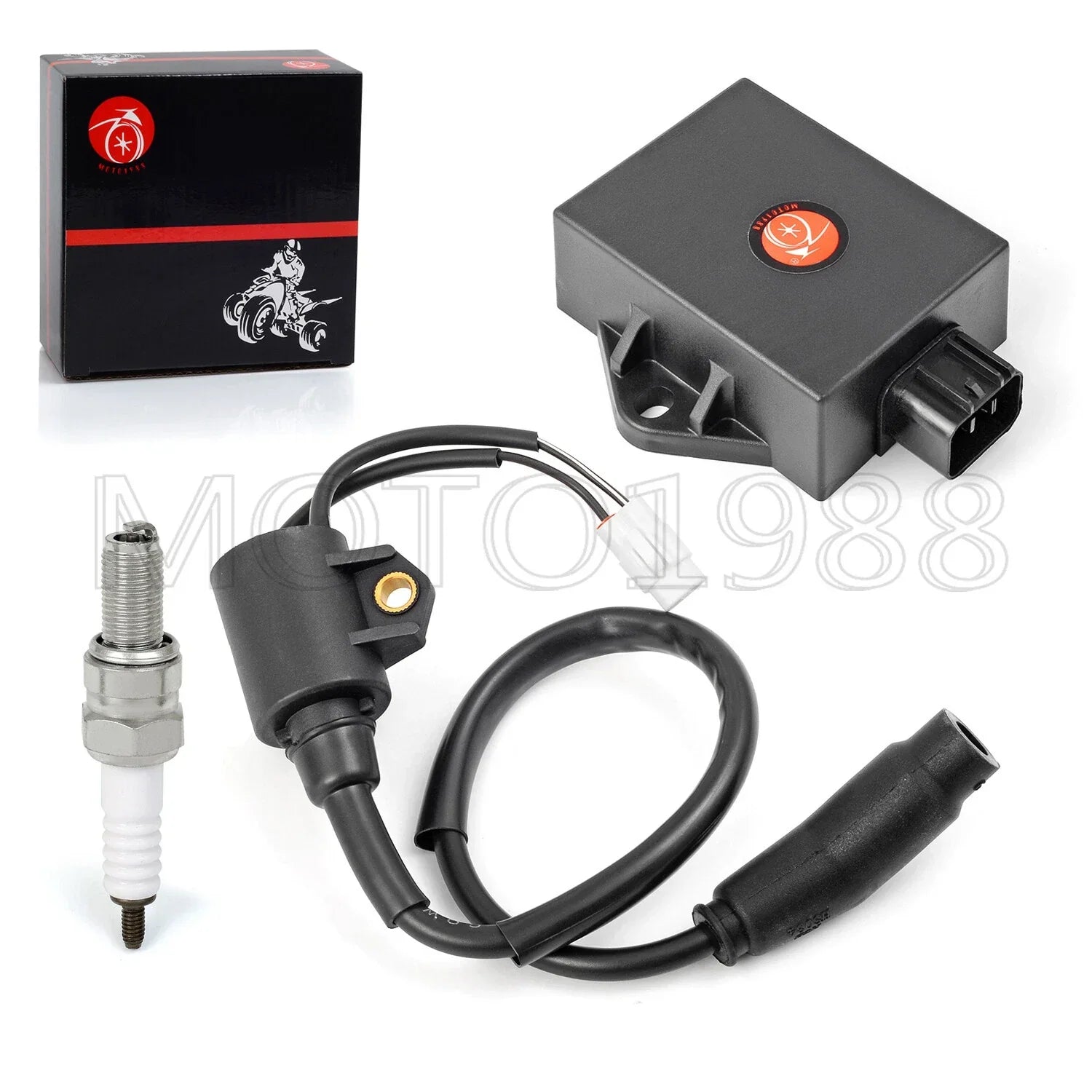 CDI BOX Ignition Coil Spark Plug for Polaris Sportsman HAWKEYE 300 (2008–2011)