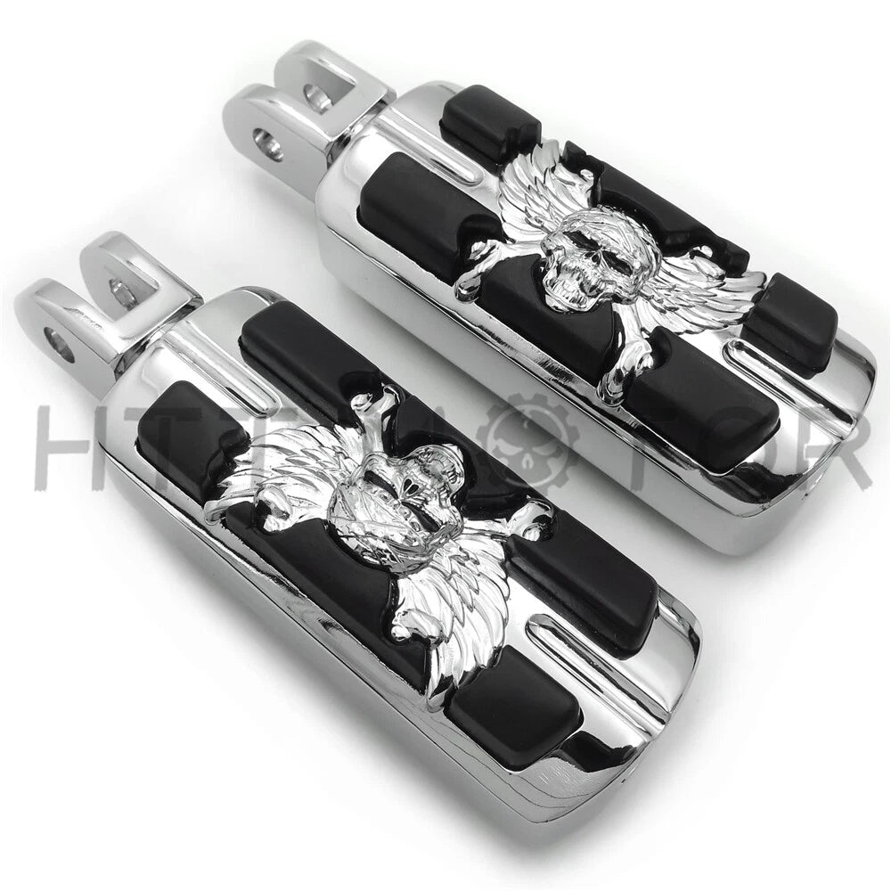 Pirate Skull Footpegs for Harley FXBB FXBR FXBRS FXLR (2018–2023)