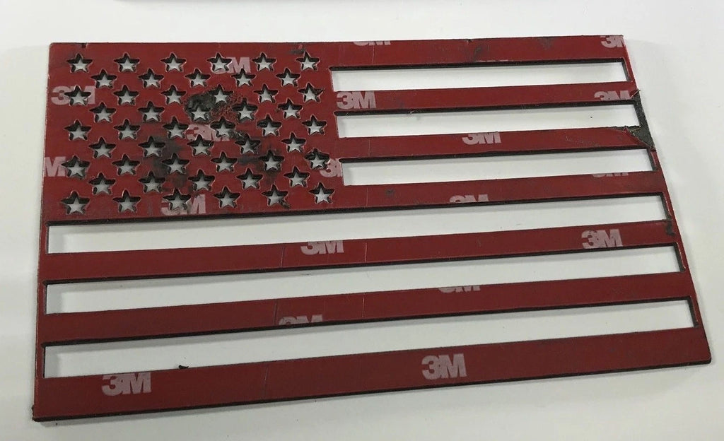 Stainless Steel American Flag Emblems Decal Stickers Set for Cars Trucks (2000–2020)