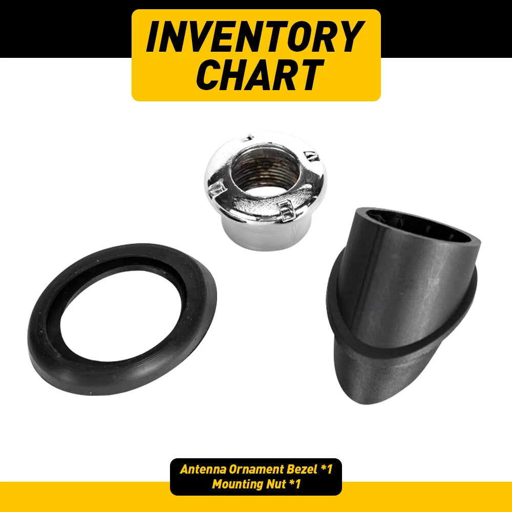 Antenna Ornament Bezel + Mounting Nut for Toyota 4Runner (1996–2002)