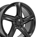 18" Satin Black Wheel for 1988-1996 Chevy Corvette - RVO4820 - RVO4820