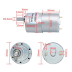 DC Motor JGB373530 12V High Torque Adjustable Speed for Various Devices