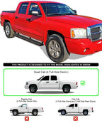 5-Inch Matte Black Running Boards for Dodge Dakota Quad Cab (2005-2011)