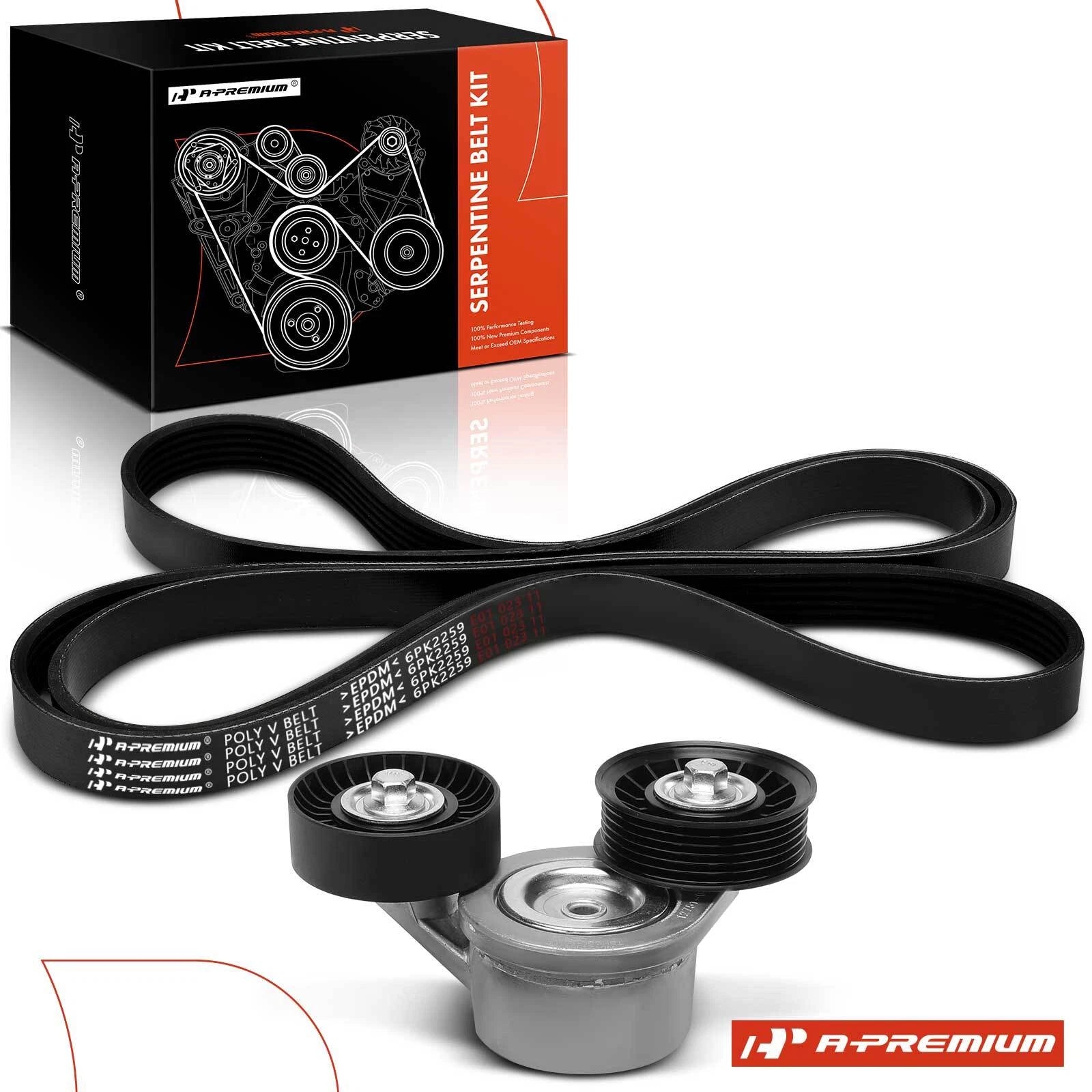 2X Serpentine Belt Drive Component Kit for Ram 1500 Jeep Grand Cherokee (2011–2021)