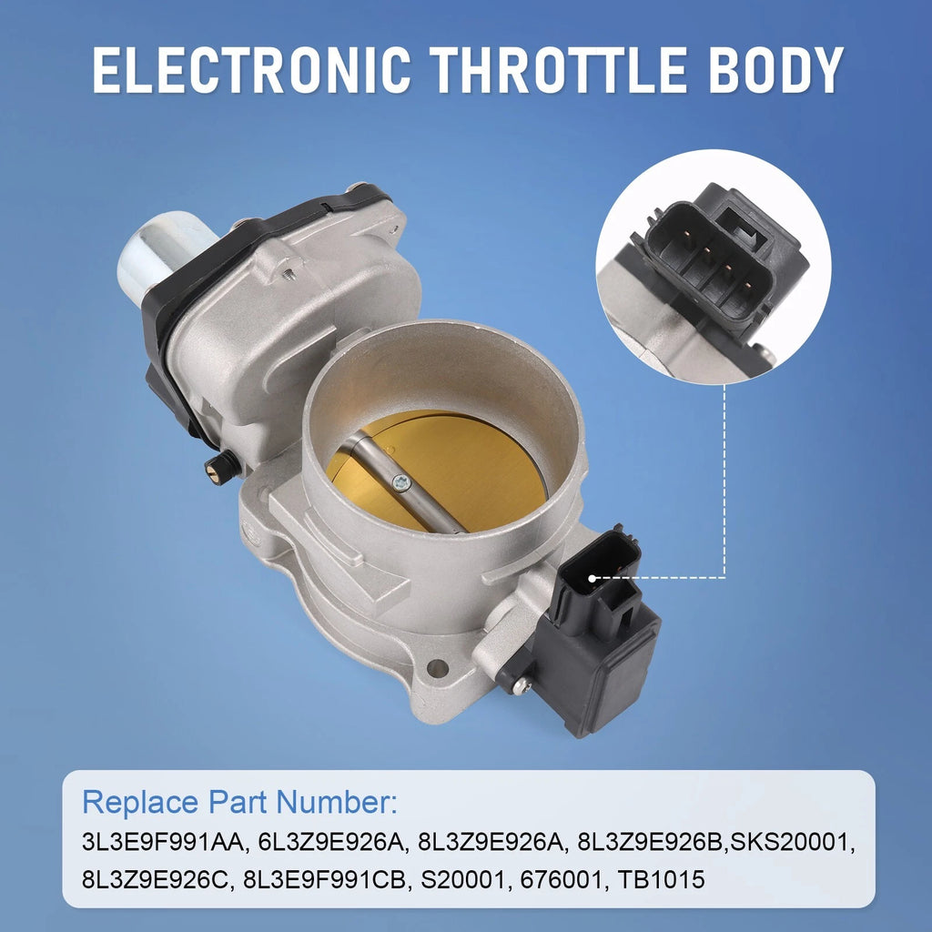 Throttle Body for Ford F-150 F250 Expedition 5.4L (2005–2010) 75MM TPS