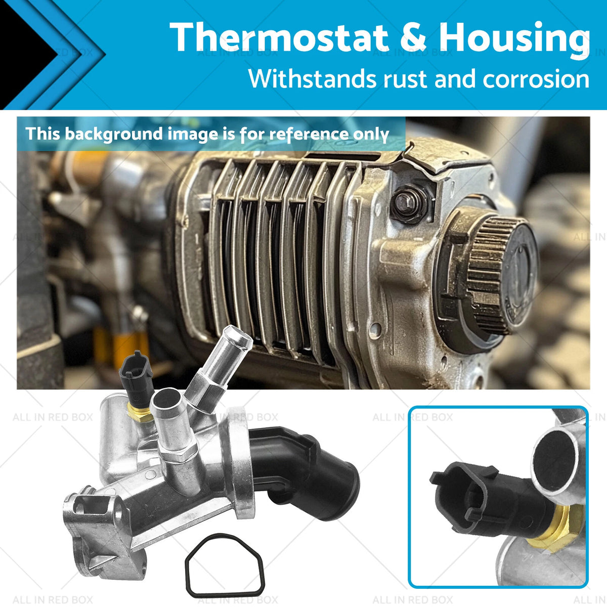 Thermostat & Housing for Jeep Wrangler JK 2.8 CRD (2007–2018) 68027612AA