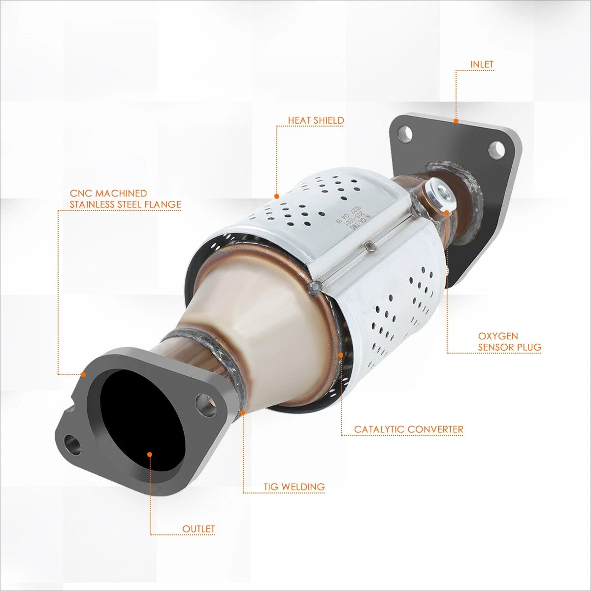 Catalytic Converter Driver Side for Frontier/Pathfinder/Xterra (2005–2017)