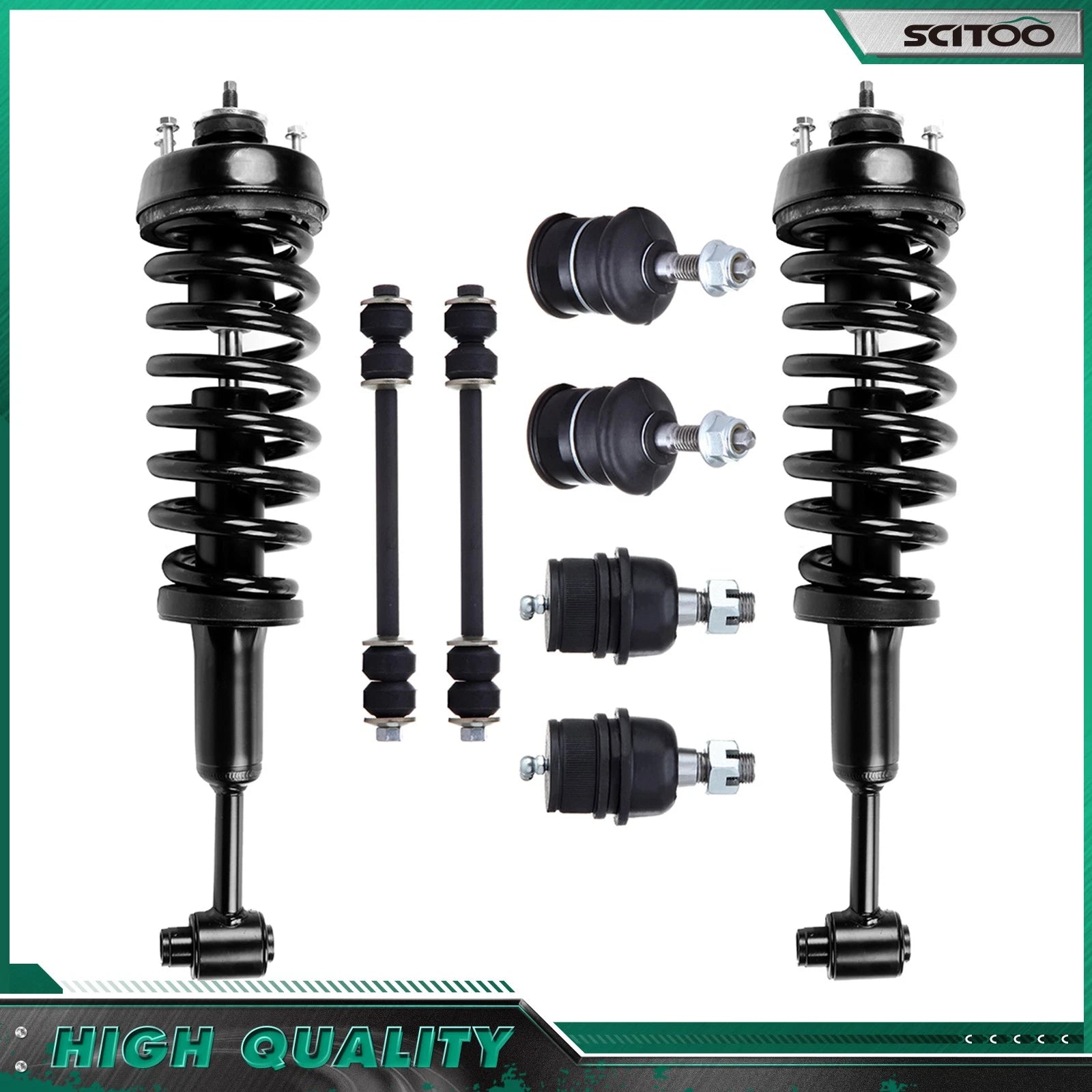 Front Struts, Ball Joint, Sway Bar for Ford Explorer Mercury Mountaineer (2002–2003)
