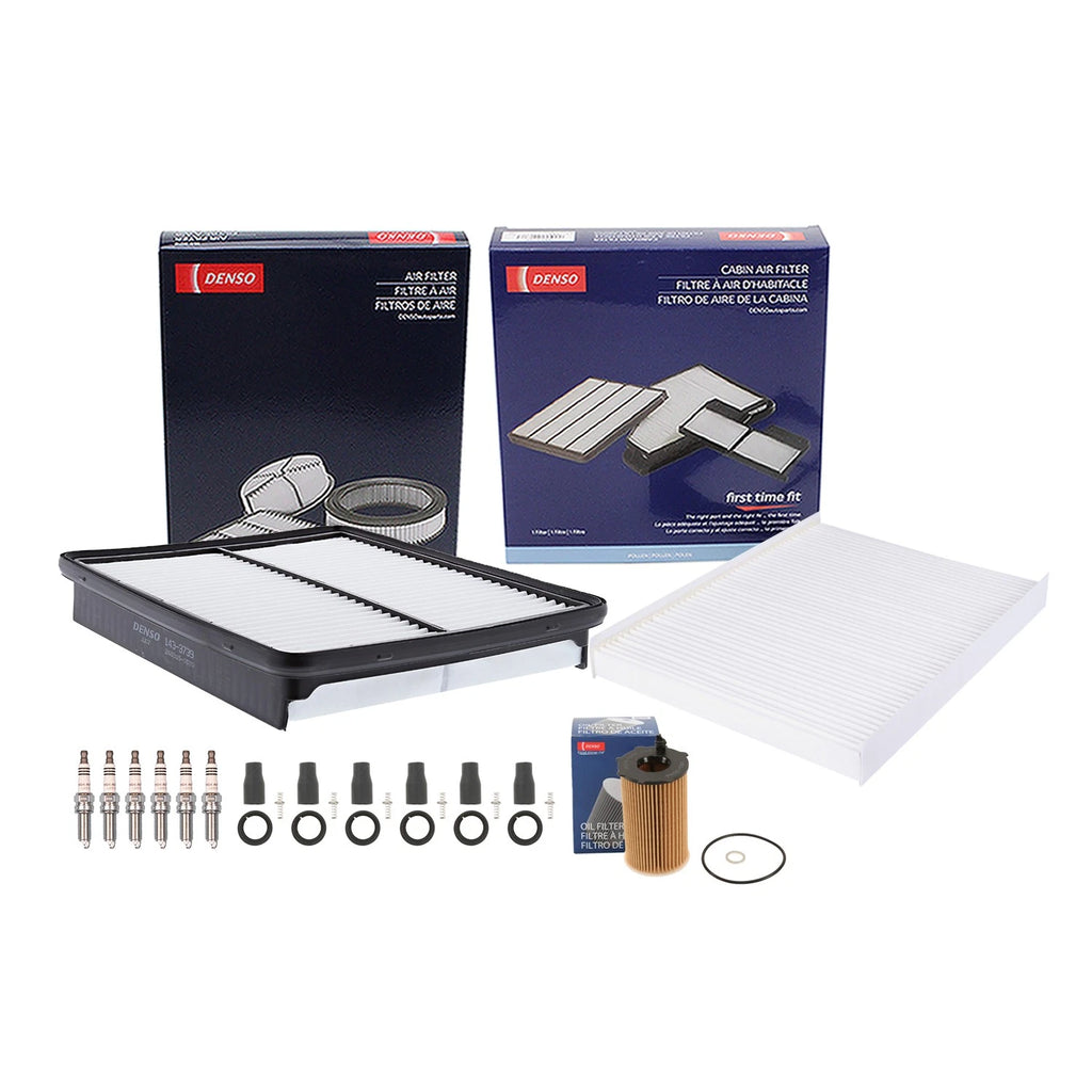 Denso Tune Up Kit with NGK 6 Spark Plugs & Boots for Kia Cadenza (2014–2019)
