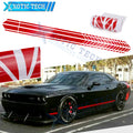 2Pc Glossy Red Side Body Fender Sticker for Dodge Challenger Charger (2000–2024)