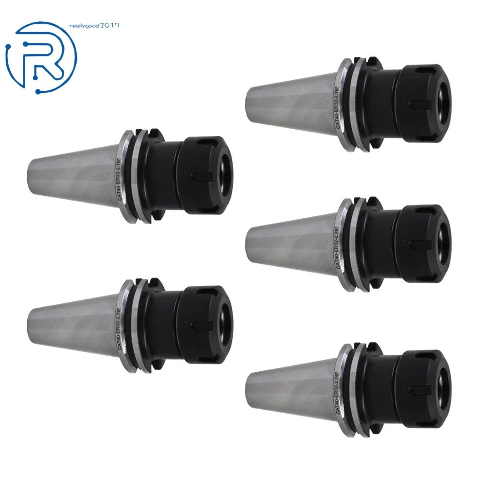 5 Pack Collet Chucks for CAT40 ER32 (Balanced to 25000 RPM)