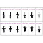 Set of 690 Car Push Pin Clips for Automotive Trim Panel Body