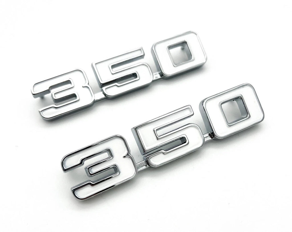 Fender Emblems Chrome White Fill Replacement for 1969 Chevrolet Camaro