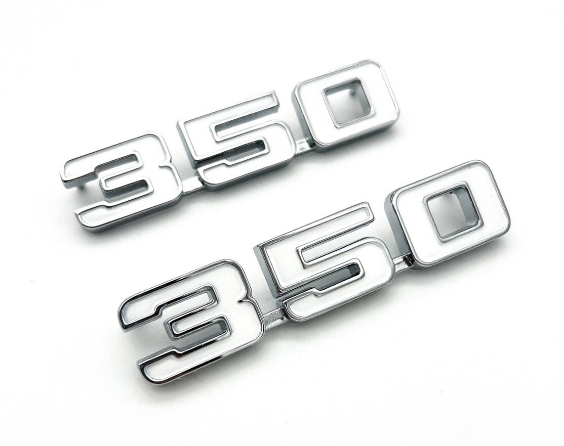 Fender Emblems Chrome White Fill Replacement for 1969 Chevrolet Camaro