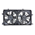 Replacement Plastic/Aluminum Radiator/Condenser Fan Assembly w/Two Fans