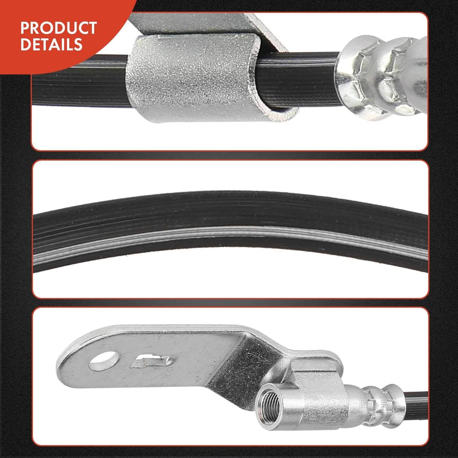 2X Rear Brake Hydraulic Hose for Ford Thunderbird Mercury Cougar (1993-1996)