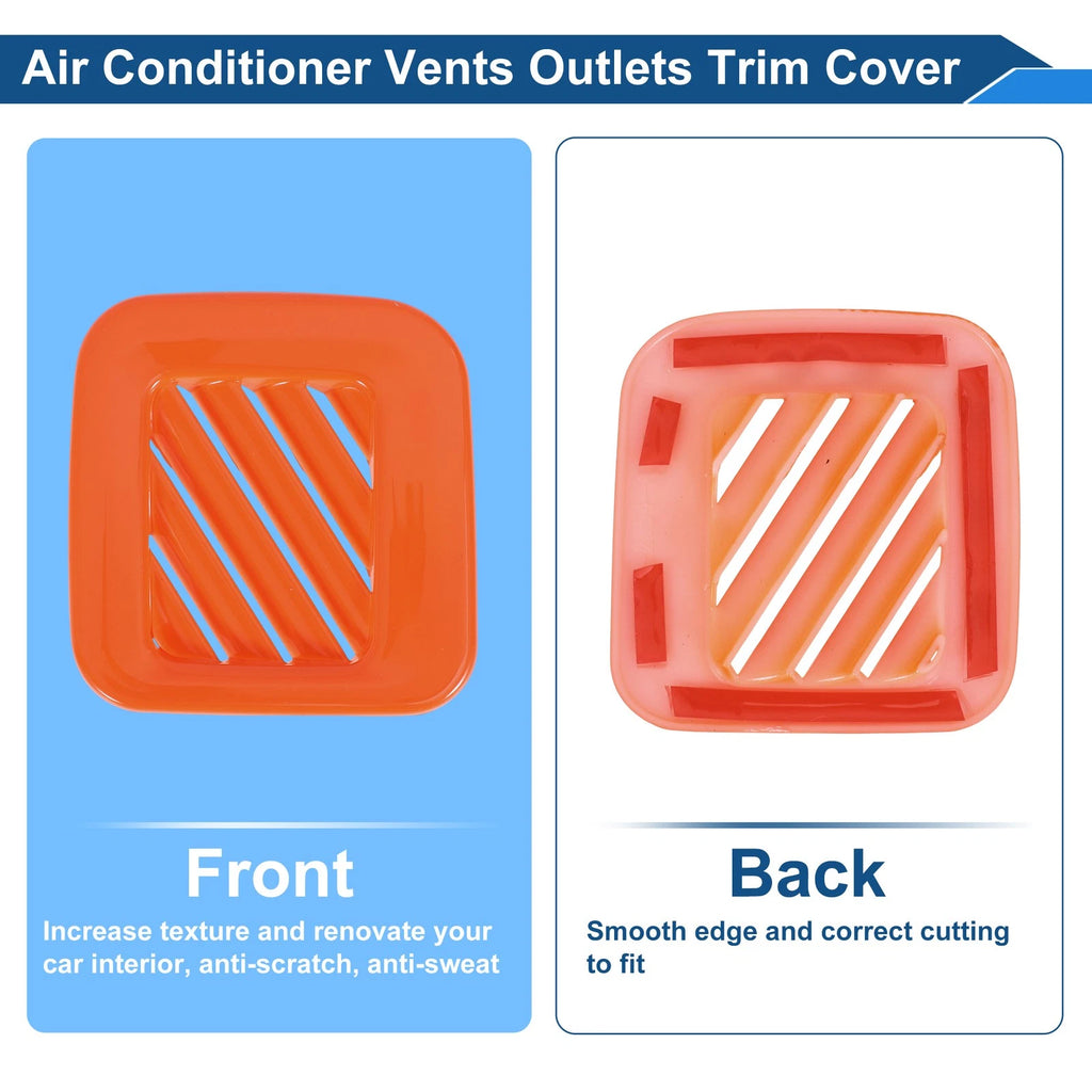 Air Condition Outlet Vent Trim Cover Frame for Ford Maverick (2022–2025) Orange