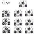 Set of 10 Carburetor Repair Kits for Stihl 020 020T MS191 MS192T Zama RB-69