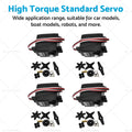 4X High Torque Standard Servos for Futaba S3003 (RC Car, Plane, Boat)