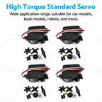 4X High Torque Standard Servos for Futaba S3003 (RC Car, Plane, Boat)