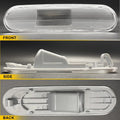 2X Chrome Front/Rear Bumper Side Marker Light 44962 for Honda Civic Si EP3 (2001–2005)