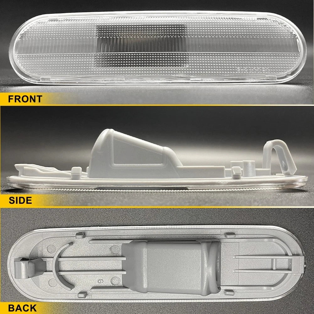 2X Chrome Front/Rear Bumper Side Marker Light 44962 for Honda Civic Si EP3 (2001–2005)