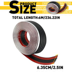 Set of 2 Universal Body Side Molding Belt Protector Strips for Trucks SUVs