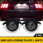 2X White SMD LED License Plate Light for Ford Mustang (1994–2004)