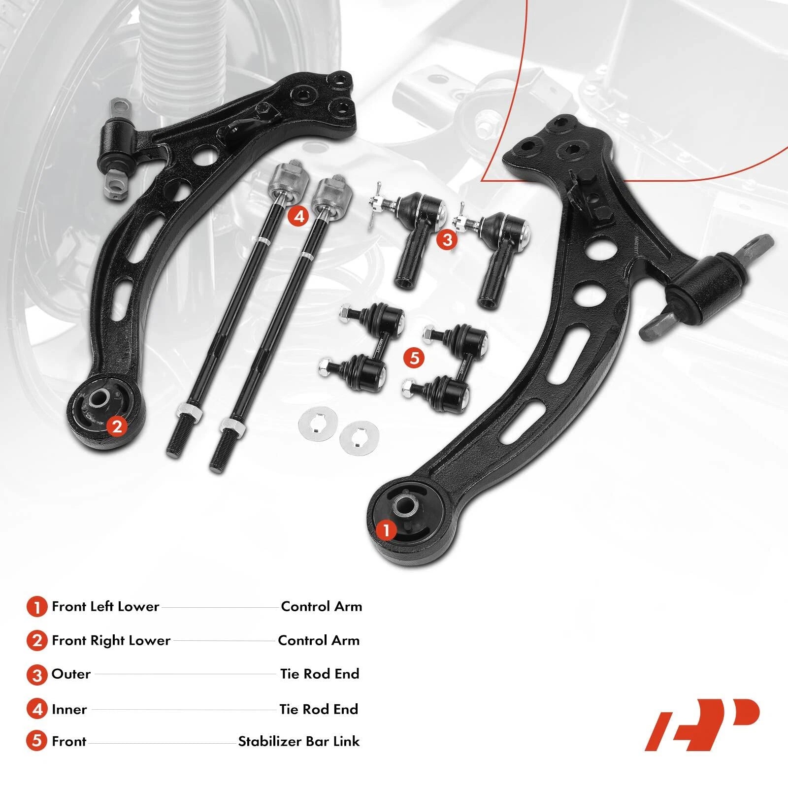 Front Suspension Kit for Toyota Camry Lexus (2012-2017)
