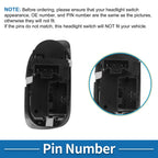 Headlight Switch for Ford F-150 (2000–2003) No.YL3Z11654AAA