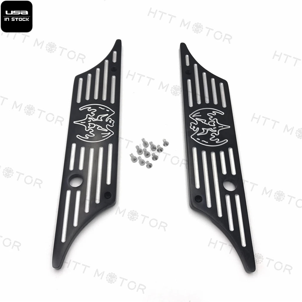 CNC Billet Aluminum Saddlebag Latch Cover for Harley Touring (1993–2013)