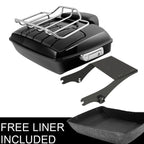 Chopped Trunk Pad with Mounting Rack for Harley Touring Road Glide (1997–2008)