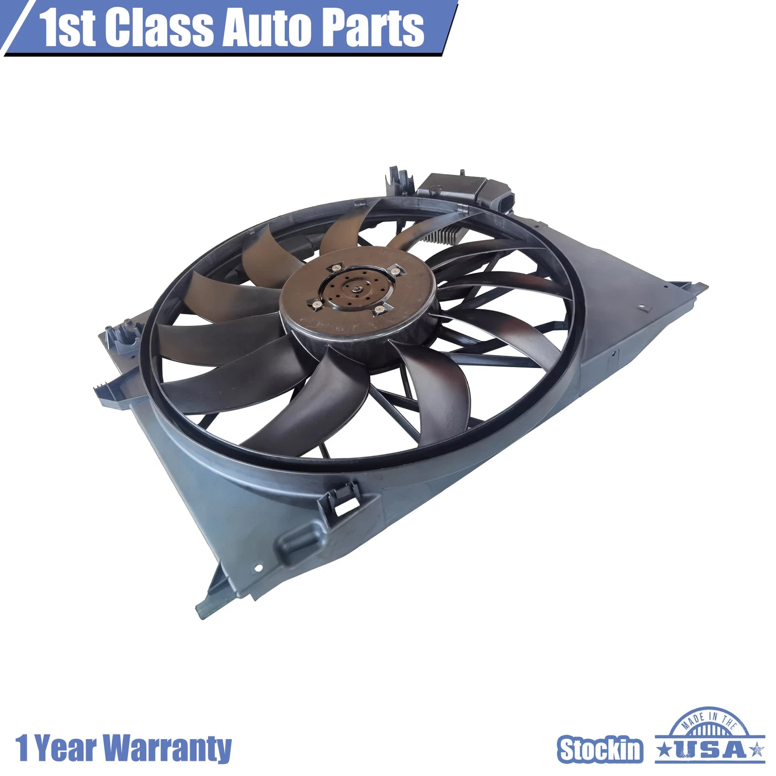 Radiator Cooling Fan Assembly for Mercedes-Benz W211 W221 (2003–2013)