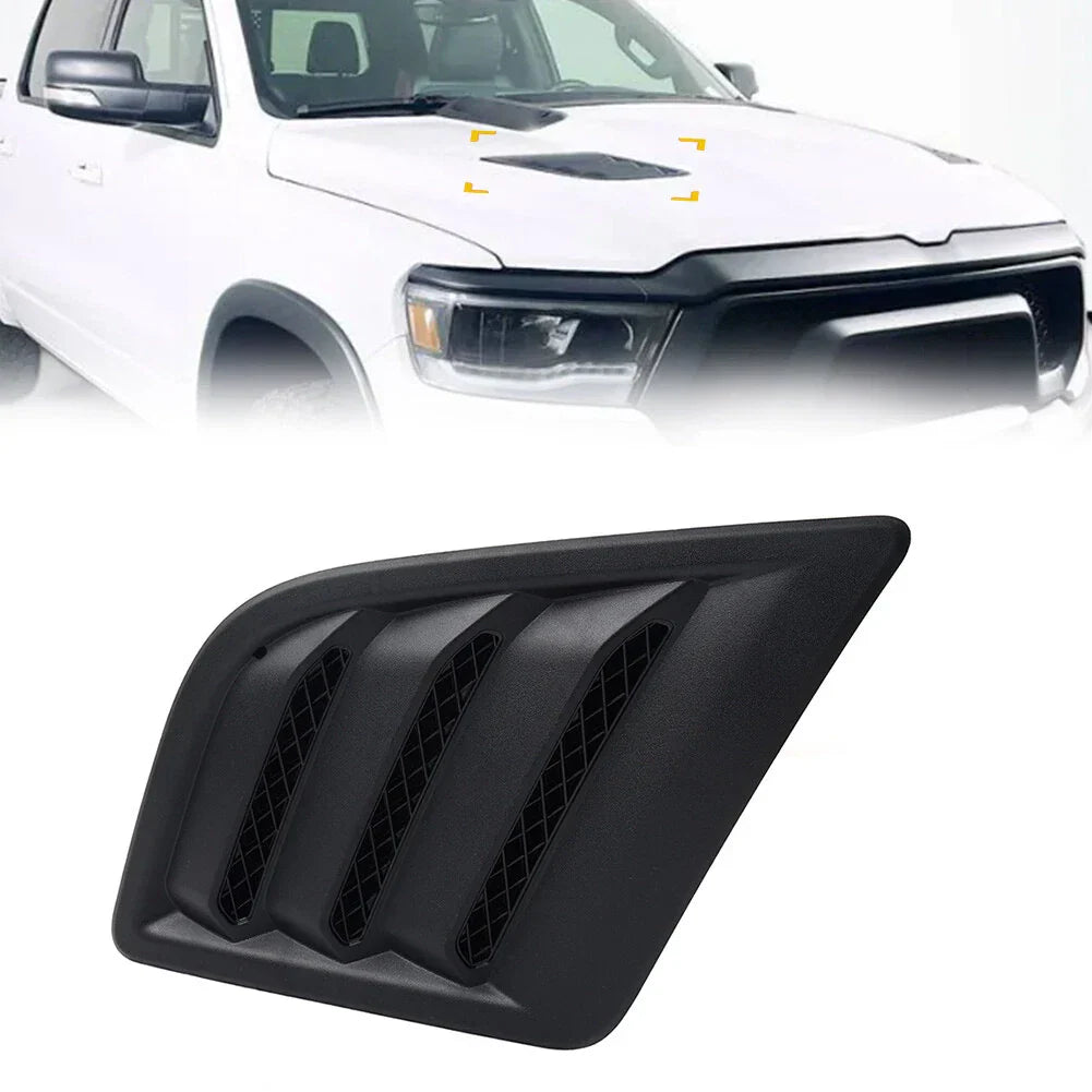 Right Side Hood Vent Bezel Grille Cover for Dodge Ram 1500 (2019-2024)