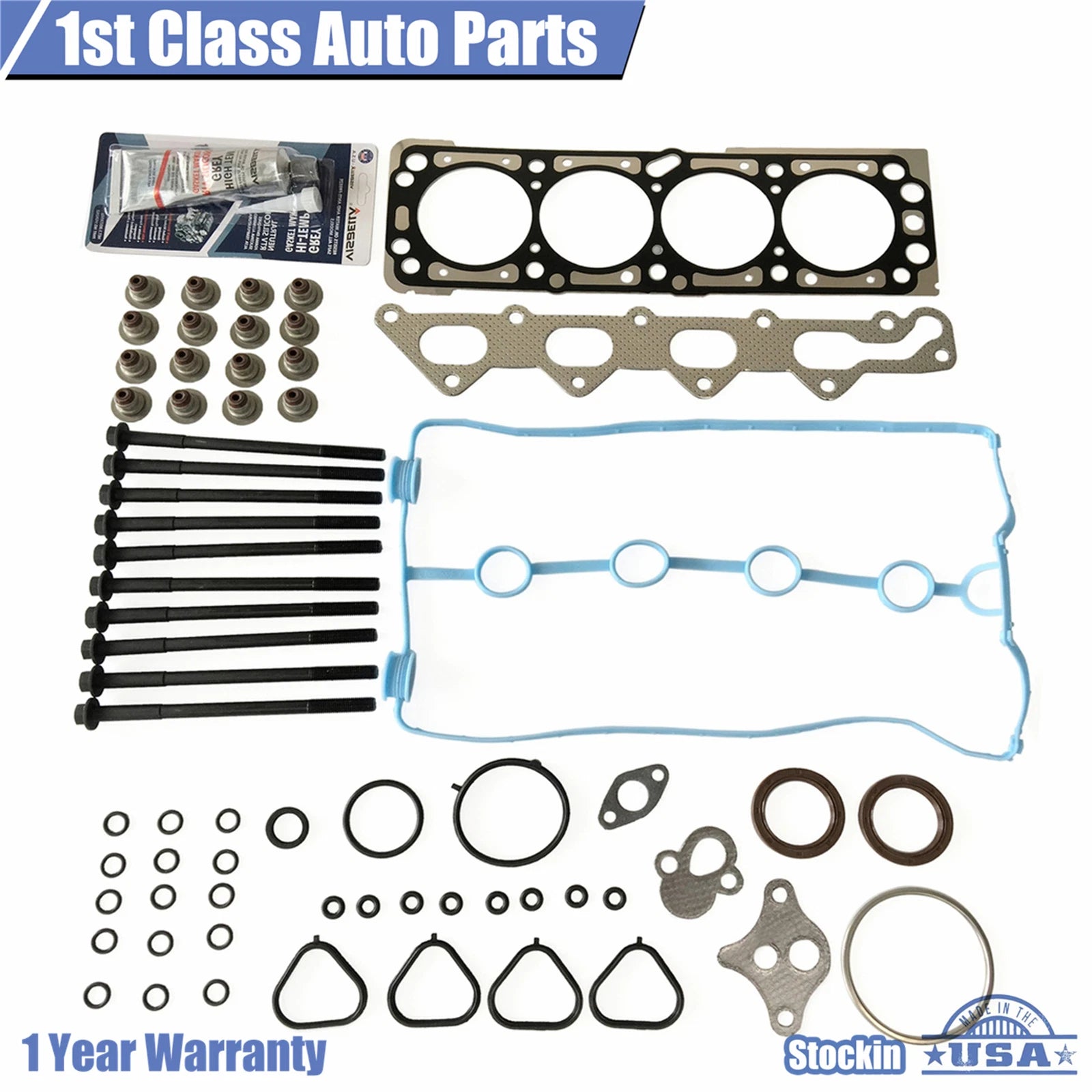 Head Gasket Set with 10 Bolts for Chevrolet Aveo 2004–2005