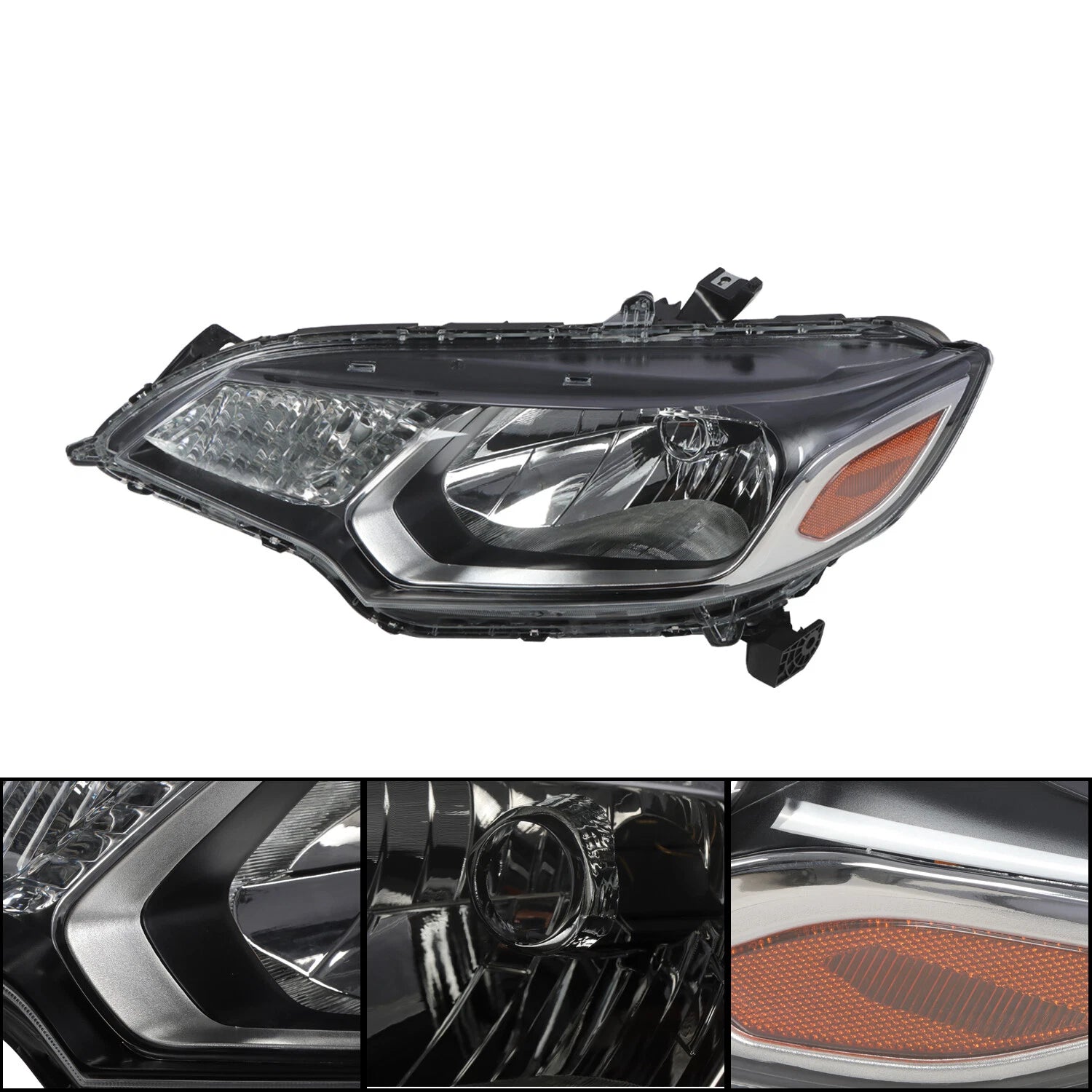 Halogen Headlight Assembly Left Driver Side for Honda Fit (2015–2017) 33150T5AA01