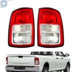 Set of 2 Tail Lights for Dodge Ram 2500 (2019–2022) with Chrome Bezel