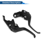Adjustable Short Brake Clutch Lever Set for Honda Monkey 125 (2019–2024) Black