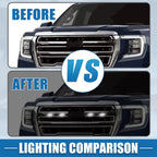 Front Grille Lights Set for Toyota Tacoma TRD PRO (2016–2022) White LED 718844543149