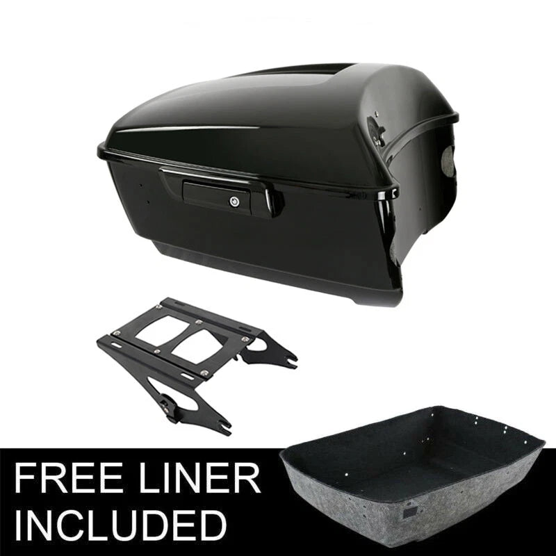 King Trunk Black Mount Rack for Harley Touring Electra Glide (2014–2026)