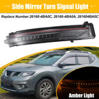 Right Side Mirror LED Turn Signal Indicator Light for Nissan Rogue (2014–2020)