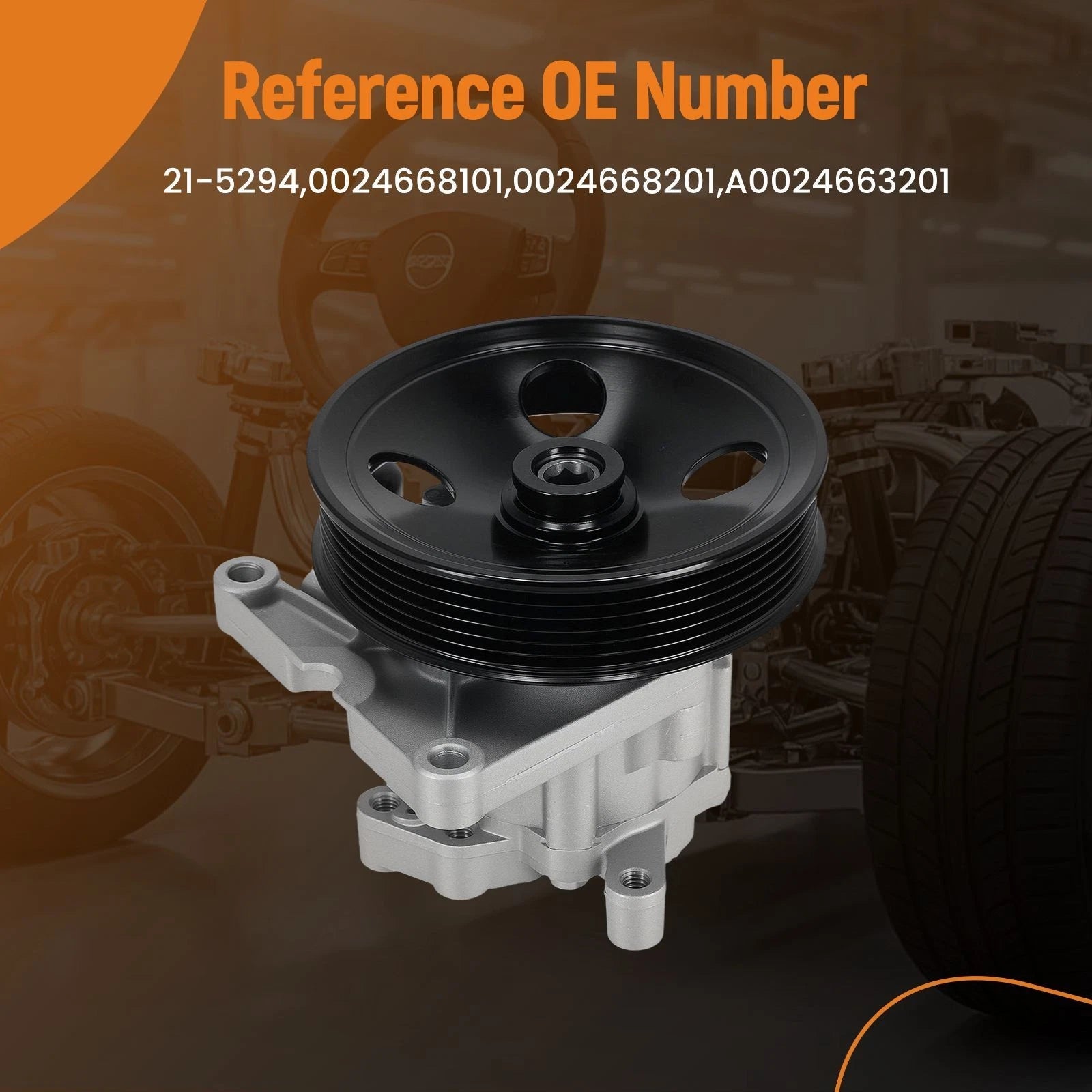 Power Steering Pump for Mercedes ML320 ML350 ML430 ML500 (1999-2004)
