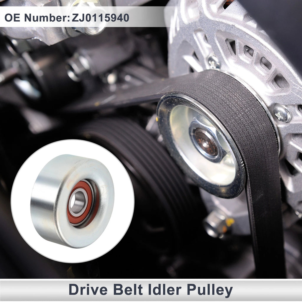 Drive Belt Idler Pulley for Mazda 3 BK (2003–2008) No.ZJ0115940 Rubber